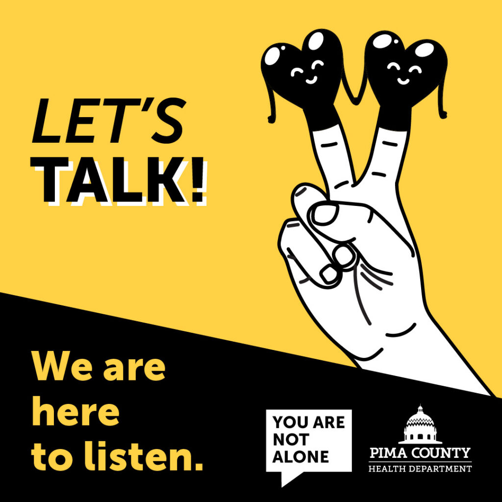 Let us talk, we are here to listen